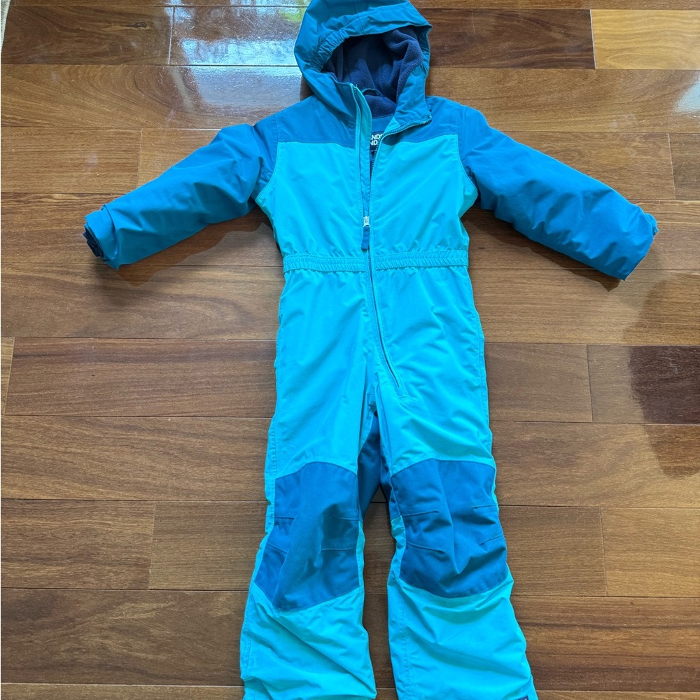 Lands' End Teal Hooded Snow Suit one piece